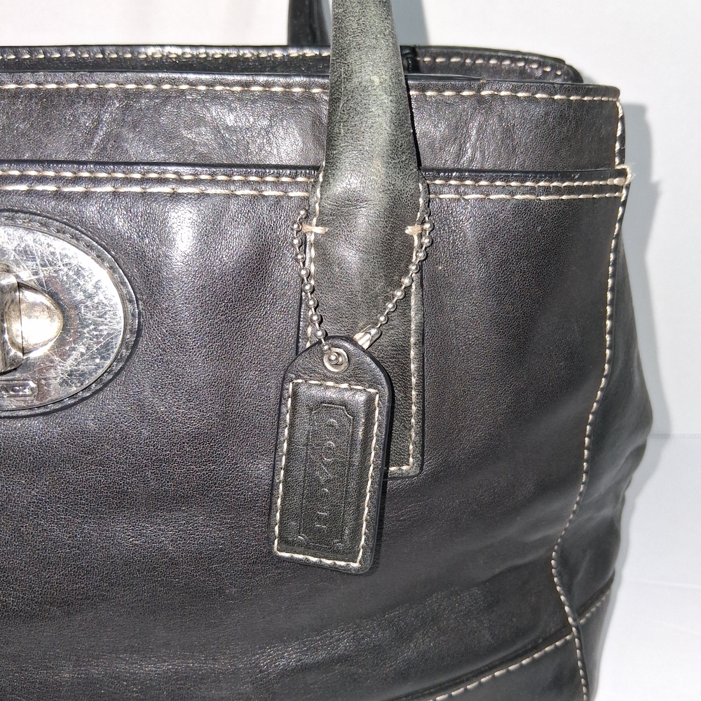 Coach Black Satchel Bag - Picture 2 of 14